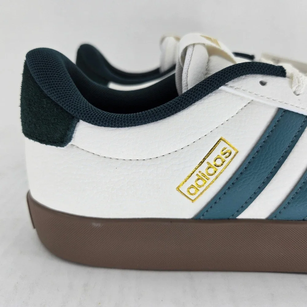 Adidas VL Court 3.0 Mens Sneakers White Teal Gum JR8635 Size 9.5 New in Box - Picture 12 of 16